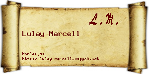 Lulay Marcell névjegykártya